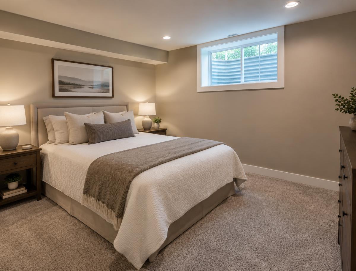 Rochester basement remodeling services — finished basement remodeling work in a Rochester, NY home
