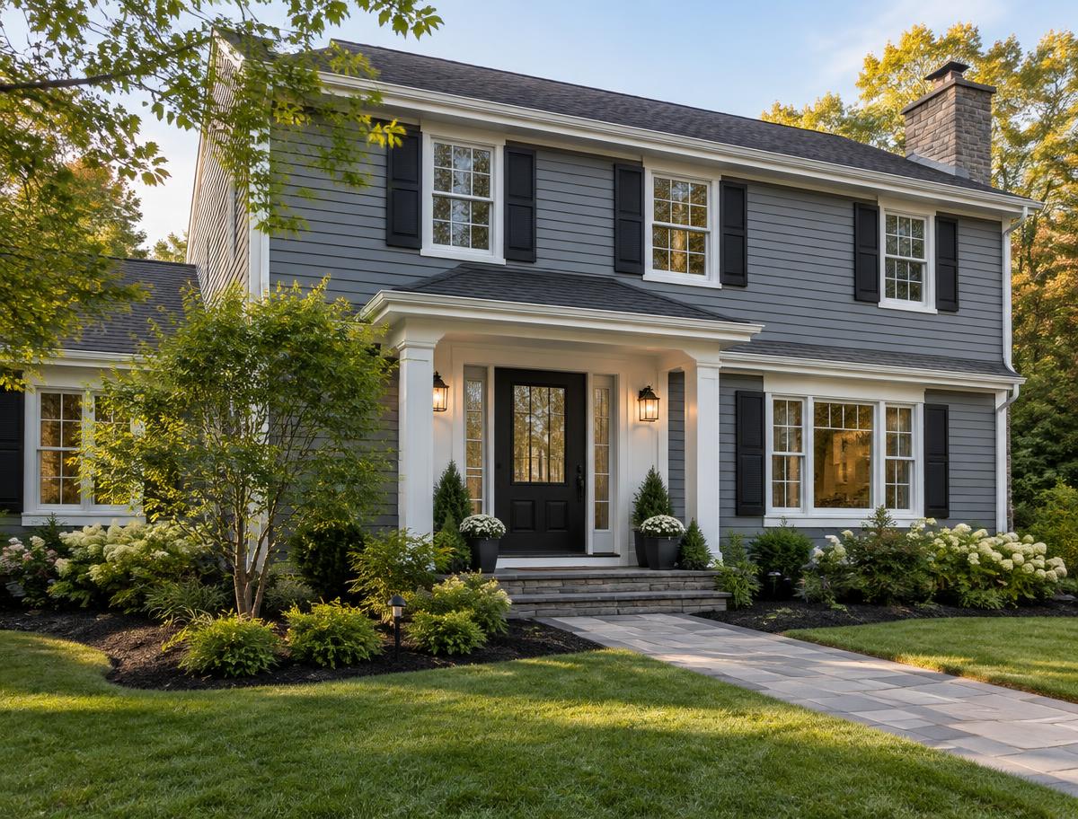 Rochester siding services — finished siding work in a Rochester, NY home