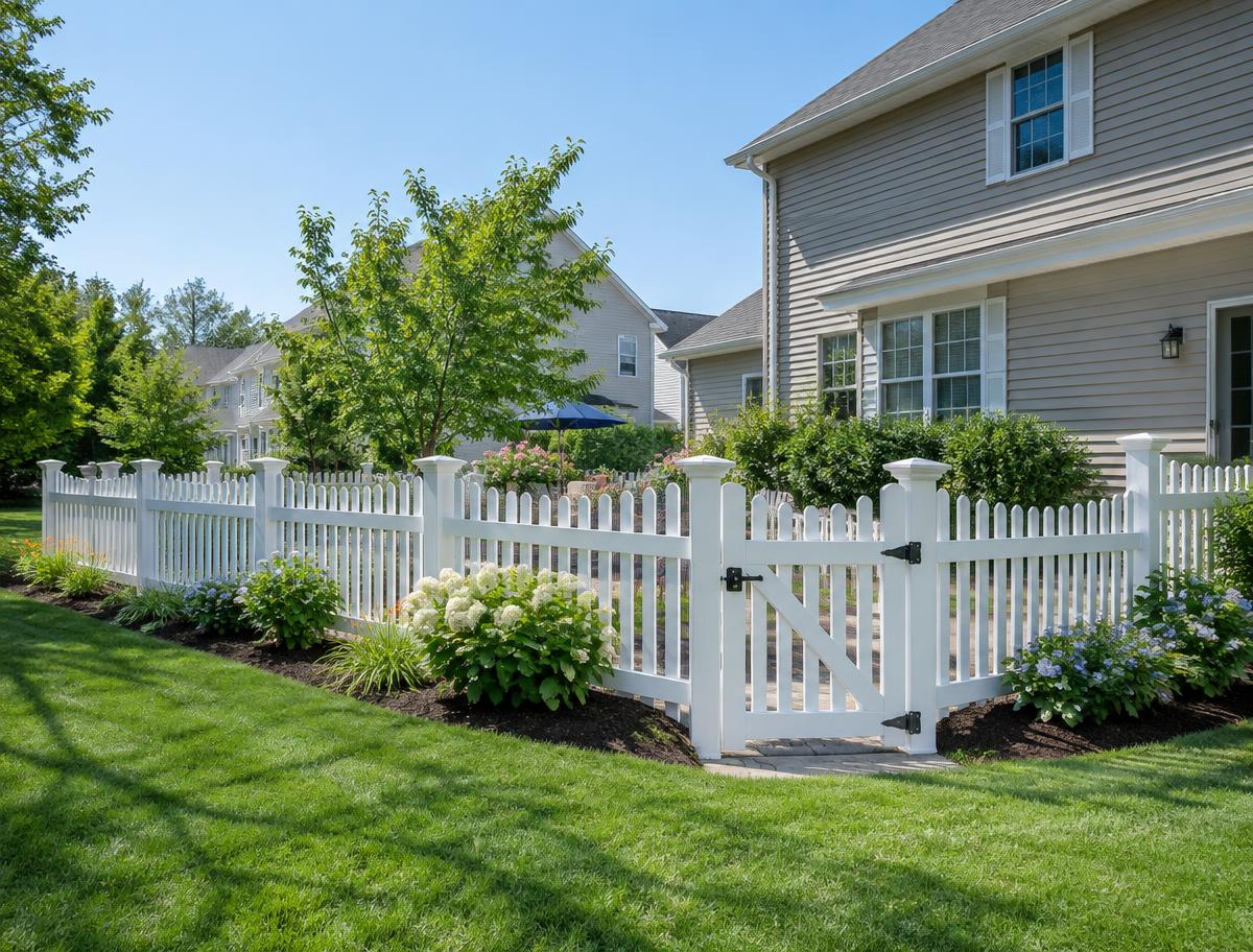 Rochester fence remodeling services — finished fence remodeling work in a Rochester, NY home