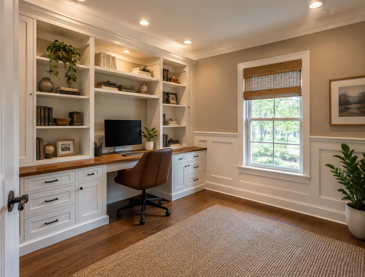 Rochester flooring services — finished flooring work in a Rochester, NY home